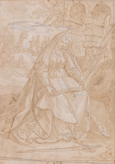 Saint Justine, 1584 by Maerten Vos de