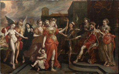 The Calumny of Apelles, End 1590s by Maerten Vos de