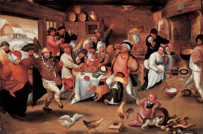 The King Drinks by Maerten van Cleve