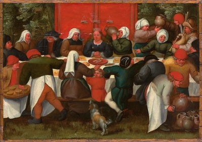 The Wedding Feast by Maerten van Cleve