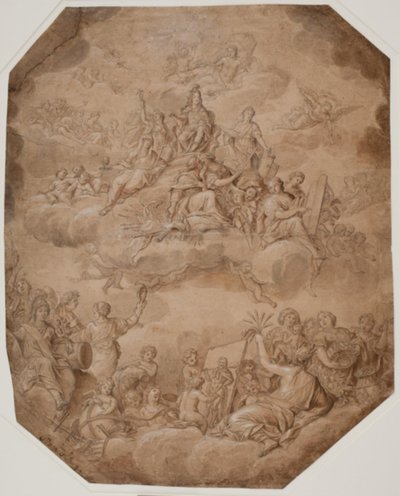 The Apotheosis of Christian V by Magnus Berg
