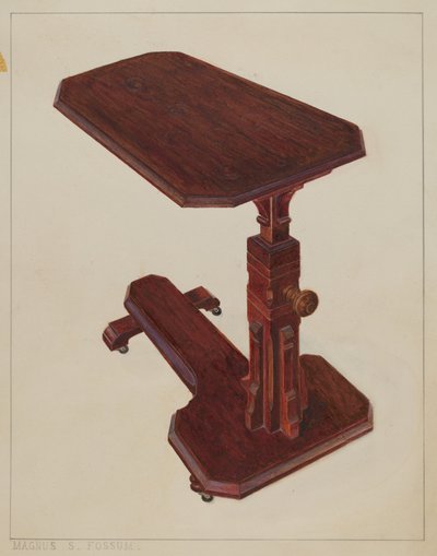 Invalid Bedside Table by Magnus S. Fossum