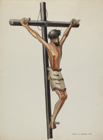 Bulto, Crucifix by Majel G. Claflin