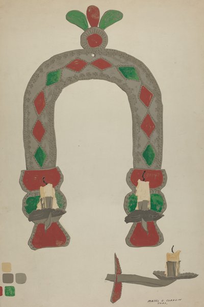 Candlestick Sconce by Majel G. Claflin