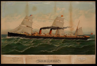 Cunard Steamship Servia by Major and Knapp Sarony