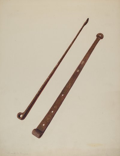 Strap Hinges, c. 1939 by Manuel G. Runyan
