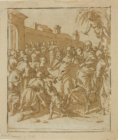 Christ Entering Jerusalem by Marcantonio Bassetti