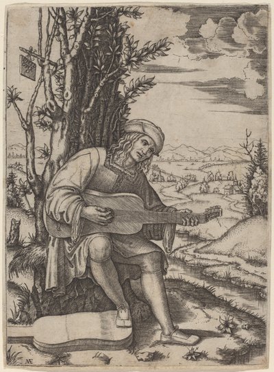 Giovanni Filoteo Achillini by Marcantonio Raimondi