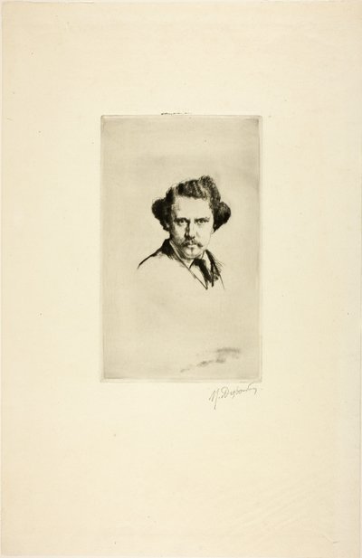 Portrait of Alfred Cadart, 1875 by Marcellin Gilbert Desboutin