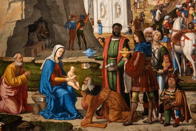 Adoration by the Wise Men (detail) by Marcello Fogolino