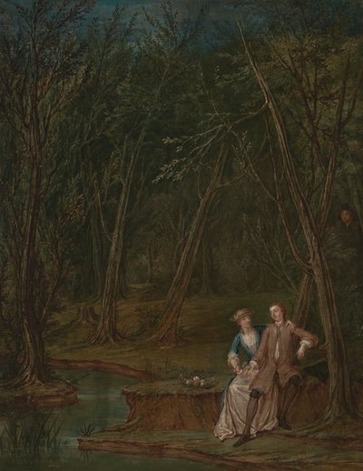 Lovers in a Glade by Marcellus Laroon the Younger
