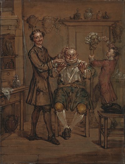 The Barber by Marcellus Laroon the Younger