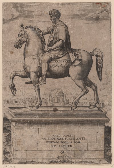 Equestrian Statue of Marcus Aurelius by Marco Dente