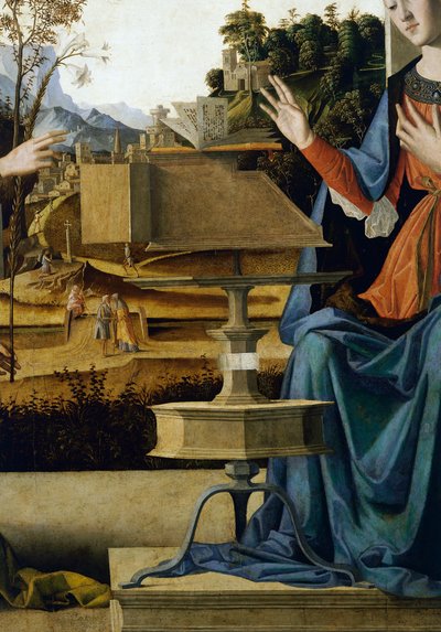 Annunciation (detail) by Marco Palmezzano