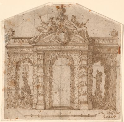 Architectural Garden Decoration with Fountain by Marcus Tuscher