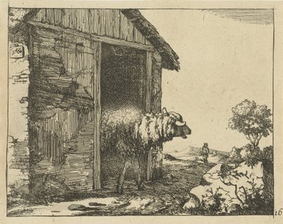 Sheep by Sheepfold by Marcus de Bye