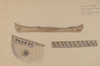 Model of Canoe by Margaret Knapp