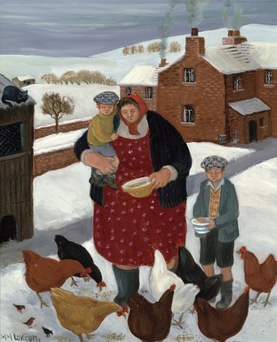 Backyard in Winter by Margaret Loxton