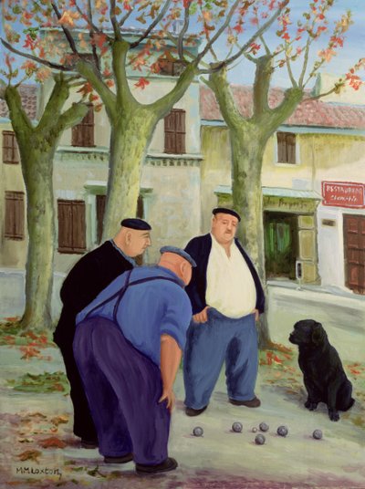 Boules Players by Margaret Loxton
