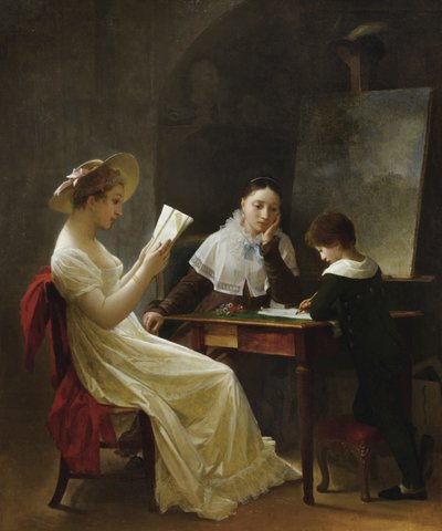 A Young Sketcher by Marguerite Gerard