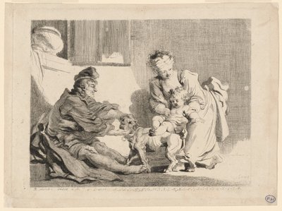 The Child and the Bulldog by Marguerite Gerard