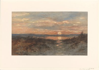 Landscape with Sunset by Maria Bilders van Bosse