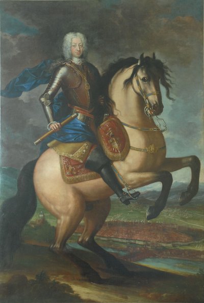 Equestrian Portrait of Charles Emmanuel III by Maria Giovanna Clementi