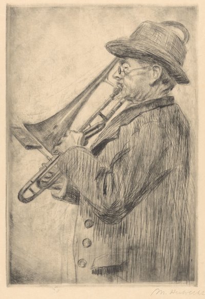 Trombonist by Maria Hubrecht (signed by artist)