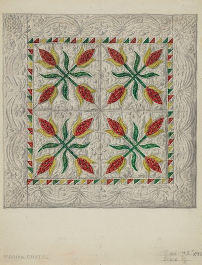 Crib Coverlet by Marian Curtis Foster