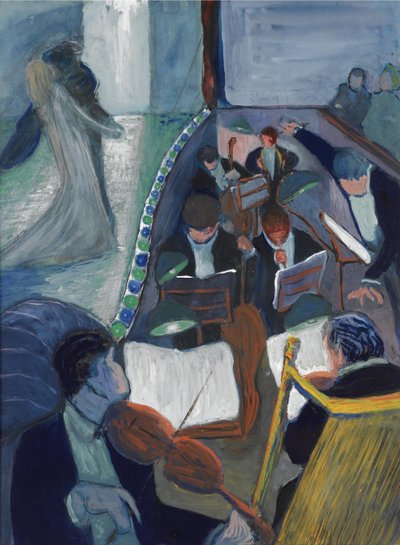 In the theatre I by Marianne von Werefkin