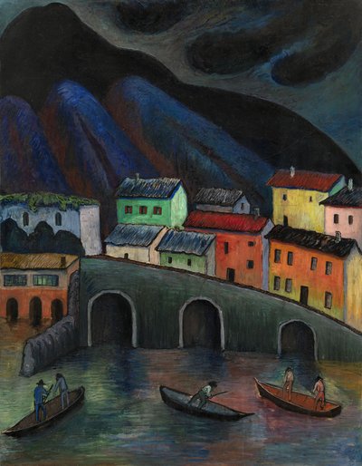 Nighttime Fishing in Ascona, 1920s-1930s by Marianne von Werefkin