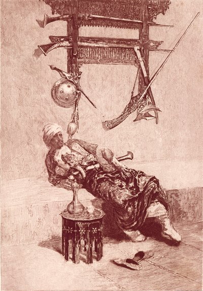 Moor of Tangier (engraving) by Mariano (after) Fortuny