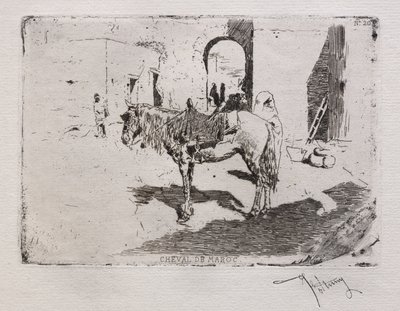 Moroccan Horse by Mariano Fortuny y Marsal
