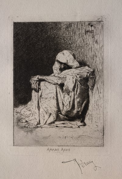 Seated Arab by Mariano Fortuny y Marsal