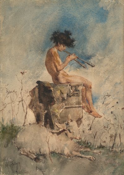 The Pipes of Pan by Mariano Fortuny y Marsal