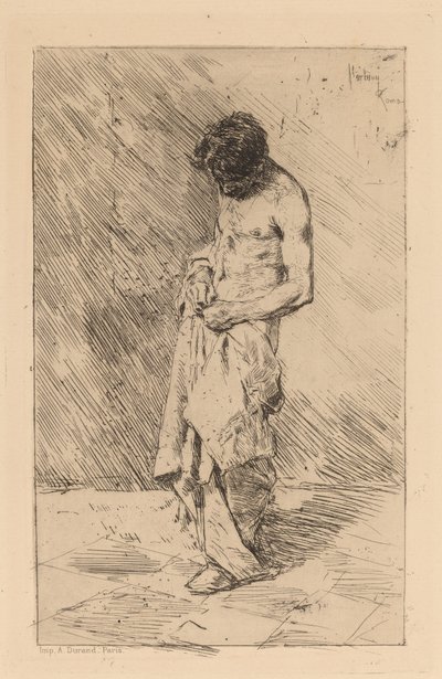 Flea Seeker by Marià Fortuny