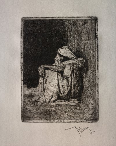 Seated Moroccan by Mariano Fortuny y Carbó