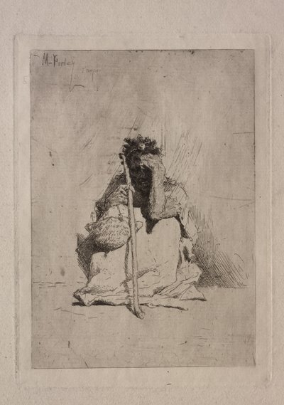 Seated Beggar by Mariano José María Bernardo Fortuny y Carbó