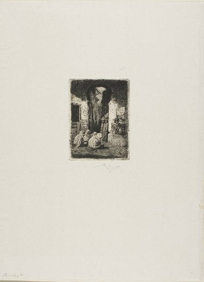 Tangier, Seated Arabs by Mariano Fortuny y Marsal