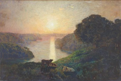 The River by Marie Auguste Emile Rene Menard