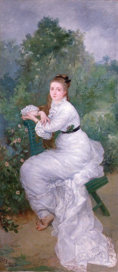 Louise in the Garden by Marie Bracquemond