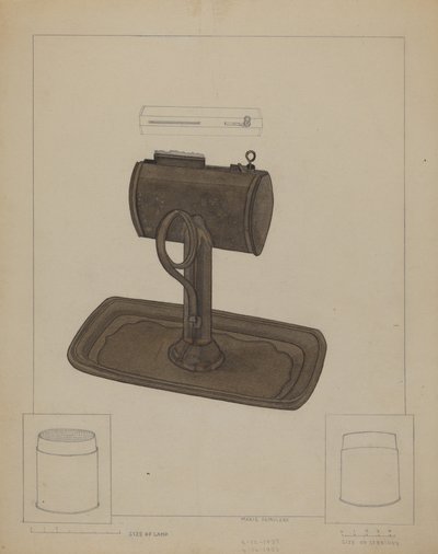 Lamp and Tallow Strainer by Marie Famularo