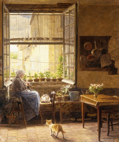 A Quiet Afternoon by Marie Francois Firmin Girard