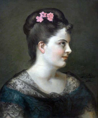 Self-Portrait by Marie Petiet by Marie Mrs Dujardin Beaumetz Petiet
