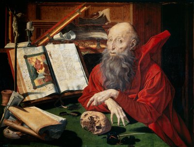 Saint Jerome, 1547 by Marinus van Roejmerswaelen