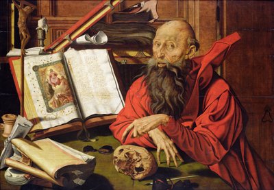St. Jerome in Meditation by Marinus van Roejmerswaelen