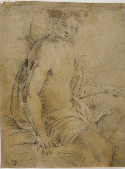 Seated Angel by Mario Balassi