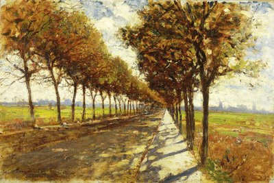 Tree-lined Avenue in Bremen by Mario de Maria