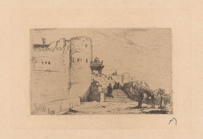 Temple walls in Palitana by Marius Bauer (signed by artist)