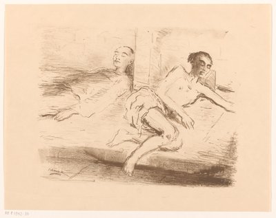 Two Opium Smokers by Marius Bauer